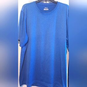 Fila Sport Performance Athletic T Shirt Blue Size XXL Athleisure Gym Workout Men